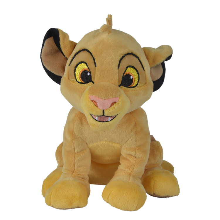  - simba lion - peluche assis jaune 35 cm 